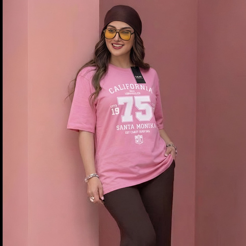 تیشرت زنانه مدل نخ پنبه فری سایز 36 تا 44