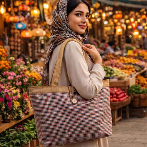 کیف زنانه دوشی مد دو زیپ استایل خرید روزانه برزنتی